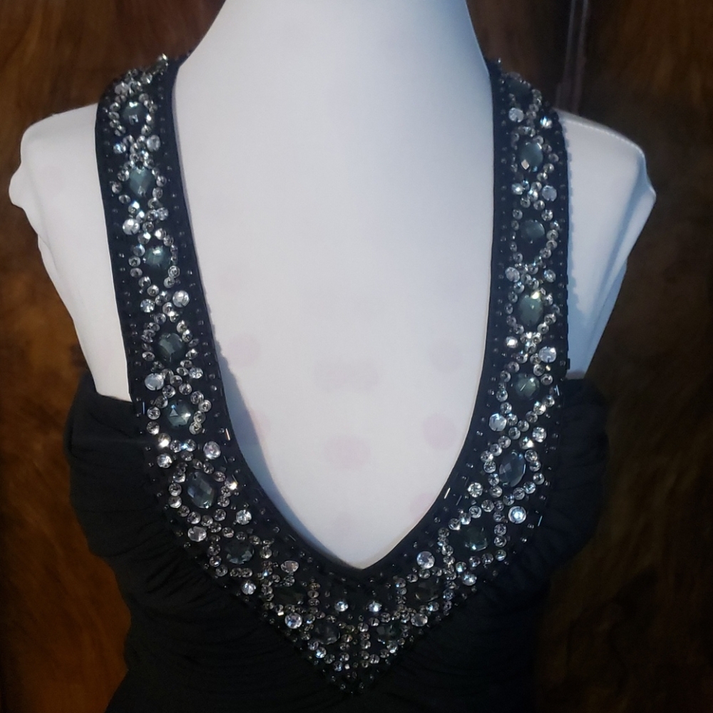 Nighway gown black sequence - Picture 2 of 5